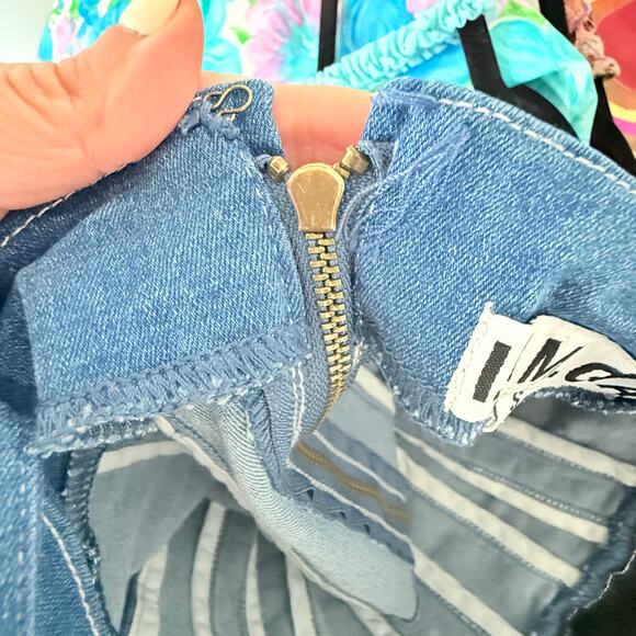 I.AM.GIA Corset Top Denim Lace Trim Bustier Camisole Y2K Coquette Festival Small - Picture 7 of 12